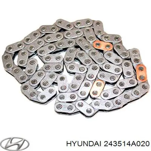 Cadeia superior do mecanismo de distribuição de gás Hyundai/Kia 243514A020 preço, a partir de 71,61 USD