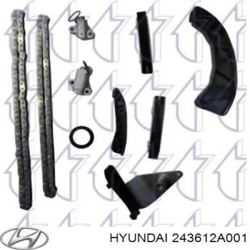 Compre 243612A001 Hyundai/Kia Cadeia inferior do mecanismo de distribuição de gás