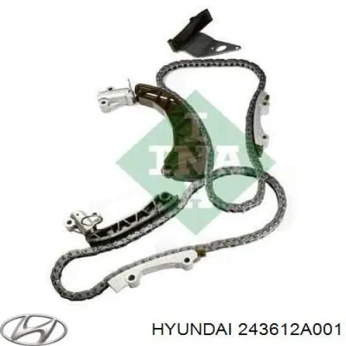 Cadeia inferior do mecanismo de distribuição de gás Hyundai/Kia 243612A001 preço, a partir de 42,17 USD