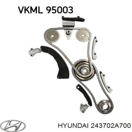 243702A700 Hyundai/Kia Reguladora de tensão da cadeia do mecanismo de distribuição de gás
