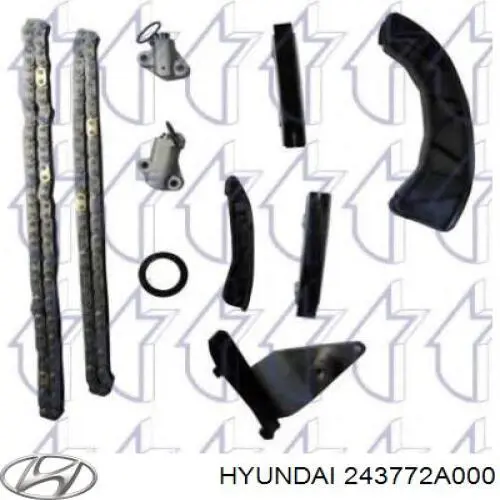 Amortecedor de cadeia do mecanismo de distribuição de gás, esquerdo Hyundai/Kia 243772A000 preço, a partir de 24,08 USD