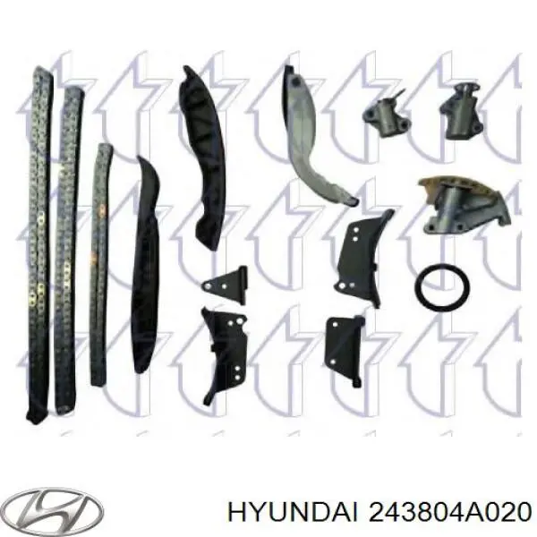 Compre 243804A020 Hyundai/Kia Reguladora de tensão da cadeia do mecanismo de distribuição de gás