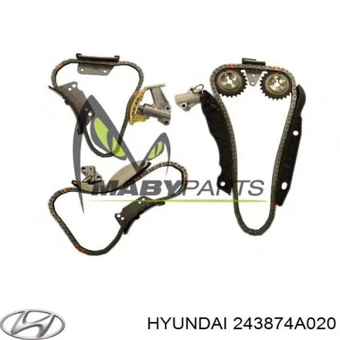 Amortecedor de cadeia do mecanismo de distribuição de gás, esquerdo Hyundai/Kia 243874A020 preço, a partir de 15,56 USD