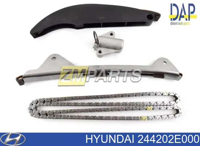 Amortecedor de cadeia do mecanismo de distribuição de gás, direito Hyundai/Kia 244202E000 preço, a partir de 29,61 USD