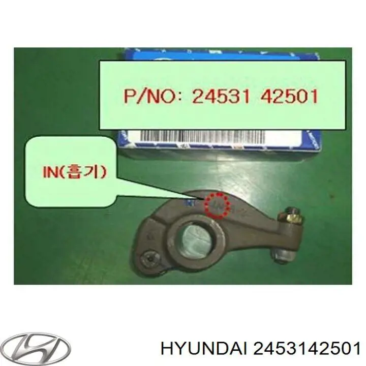 Balanceiro de válvula (balanceiro de válvulas) de admissão Hyundai/Kia 2453142501 preço, a partir de 24,53 USD