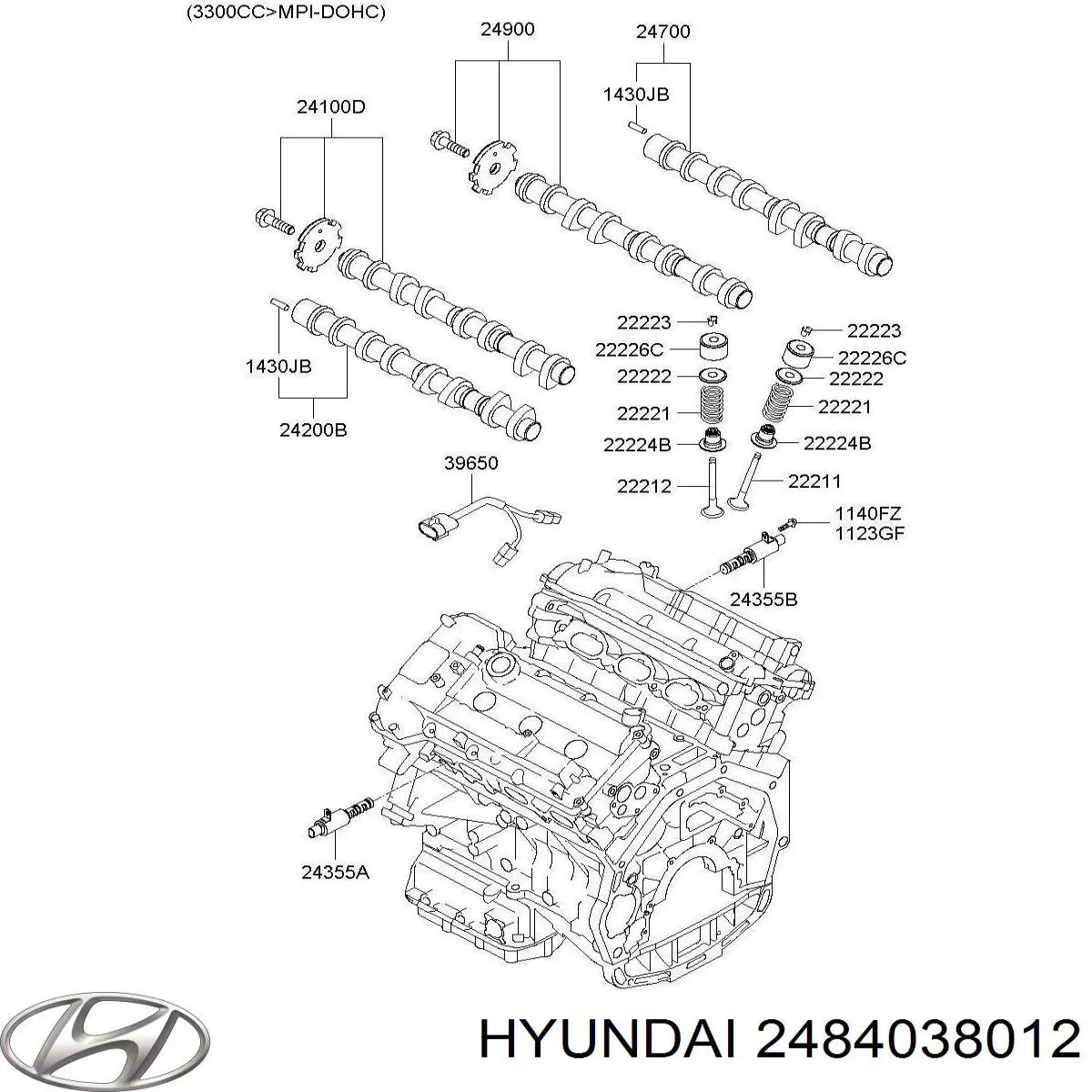 Reguladora de tensão da correia do mecanismo de distribuição de gás Hyundai/Kia 2484038012 preço, a partir de 66,36 USD