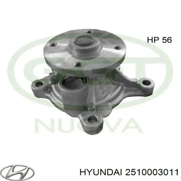 Compre 2510003011 Hyundai/Kia Bomba de água (bomba) de esfriamento