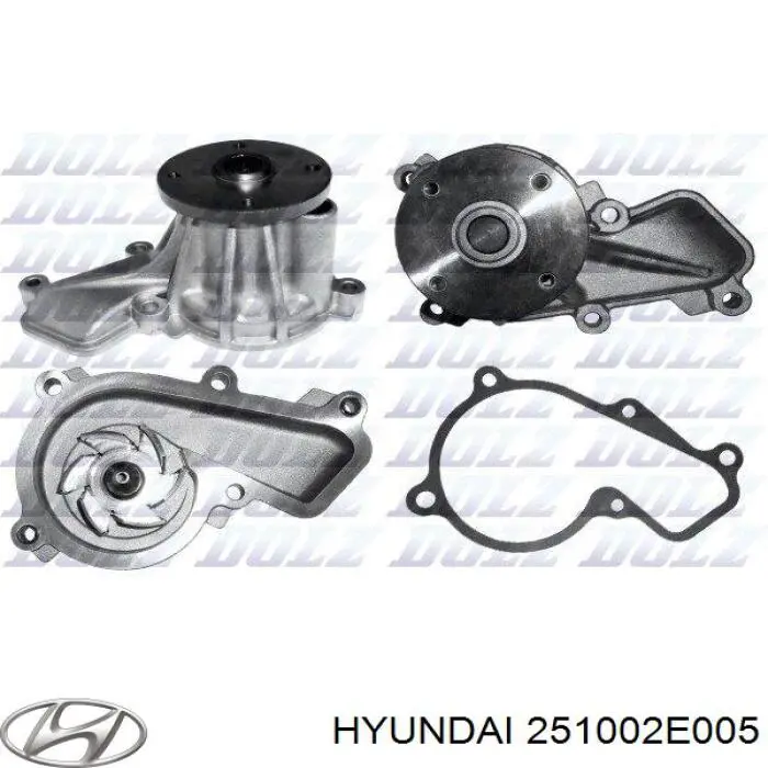 Bomba de água (bomba) de esfriamento Hyundai/Kia 251002E005 preço, a partir de 59,47 USD