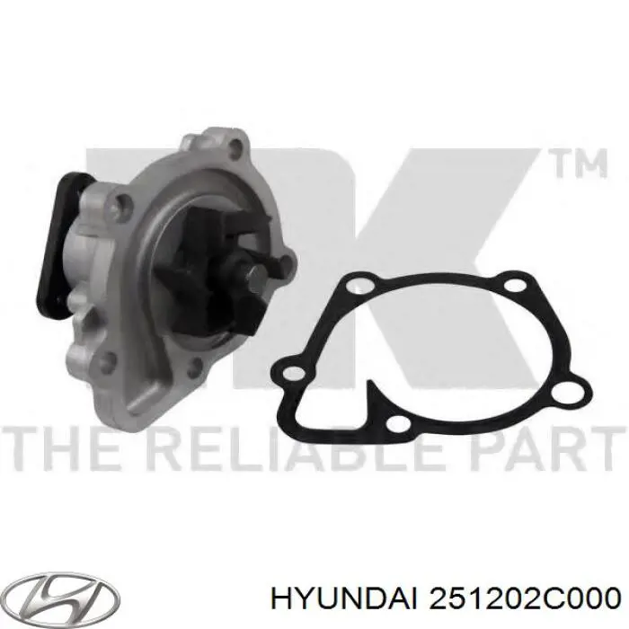 251202C000 Hyundai/Kia Bomba de água (bomba) de esfriamento