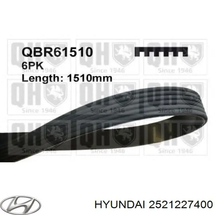 Correia dos conjuntos de transmissão Hyundai/Kia 2521227400 preço, a partir de 28,73 USD