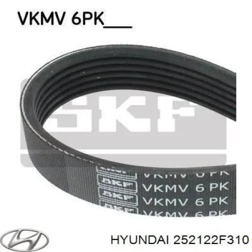 Correia dos conjuntos de transmissão Hyundai/Kia 252122F310 preço, a partir de 23,74 USD
