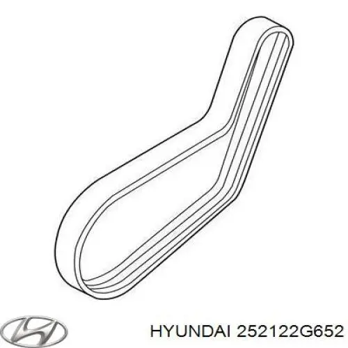 Correia dos conjuntos de transmissão Hyundai/Kia 252122G652 preço, a partir de 30,31 USD