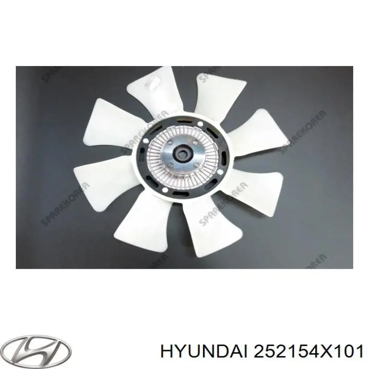 252154X101 Hyundai/Kia Acoplamento viscoso de ventilador de esfriamento