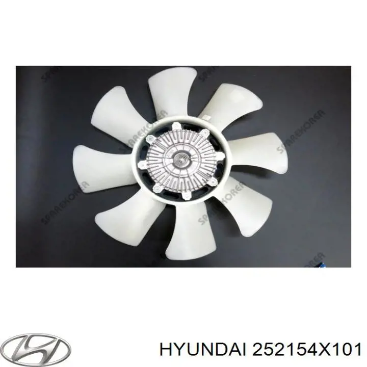 Compre 252154X101 Hyundai/Kia Acoplamento viscoso de ventilador de esfriamento