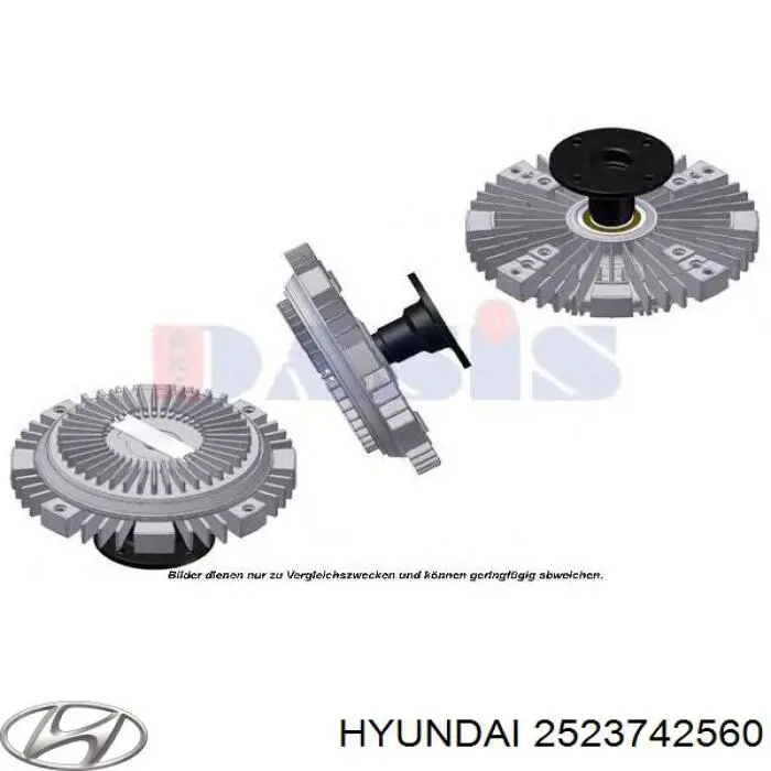 2523742560 Hyundai/Kia Acoplamento viscoso de ventilador de esfriamento
