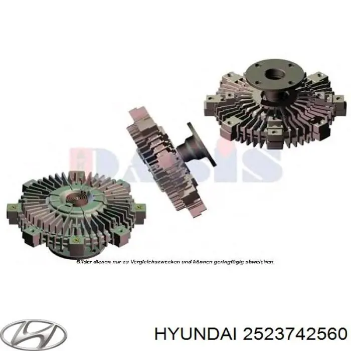 Acoplamento viscoso de ventilador de esfriamento Hyundai/Kia 2523742560 preço, a partir de 84,81 USD