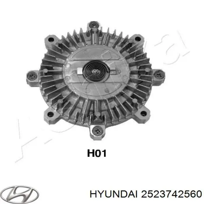 Compre 2523742560 Hyundai/Kia Acoplamento viscoso de ventilador de esfriamento