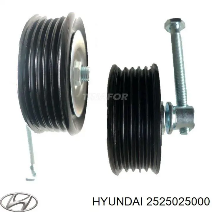 2525025000 Hyundai/Kia Rolo parasita da correia de transmissão