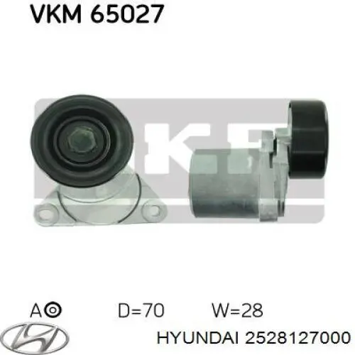 2528127000 Hyundai/Kia Reguladora de tensão da correia de transmissão