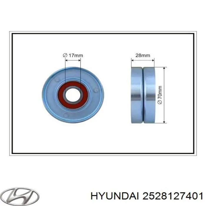 Reguladora de tensão da correia de transmissão Hyundai/Kia 2528127401 preço, a partir de 56,17 USD