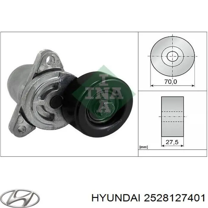 Compre 2528127401 Hyundai/Kia Reguladora de tensão da correia de transmissão
