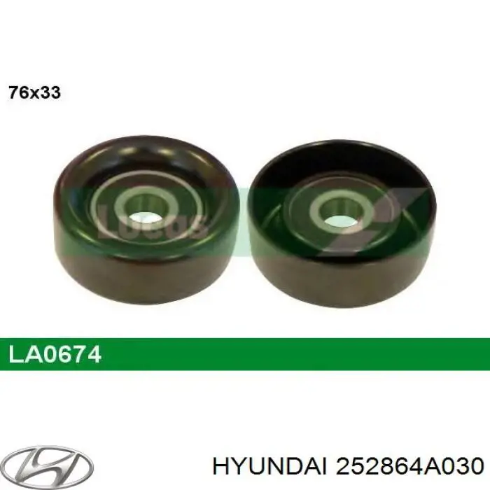 Rolo de reguladora de tensão da correia de transmissão Hyundai/Kia 252864A030 preço, a partir de 22,61 USD