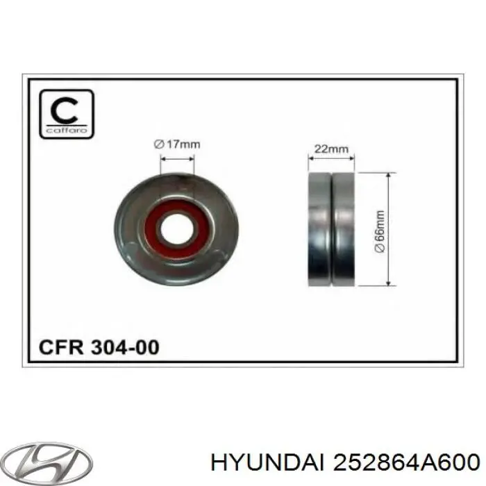  Hyundai/Kia 252864A600 preço, a partir de 36,51 USD