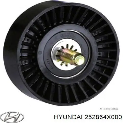Compre 252864X000 Hyundai/Kia Rolo parasita da correia de transmissão