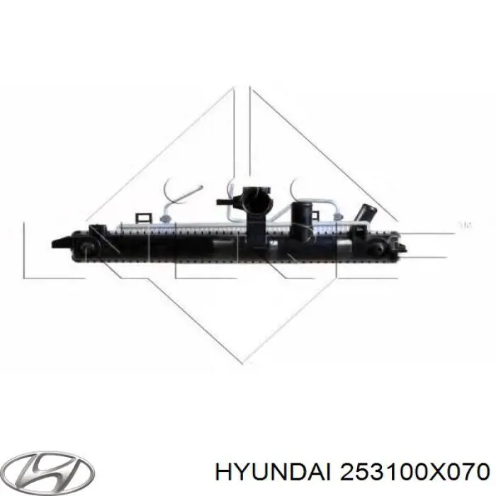 253100X070 Hyundai/Kia Radiador de esfriamento de motor