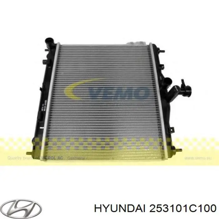 Compre 253101C100 Hyundai/Kia Radiador de esfriamento de motor