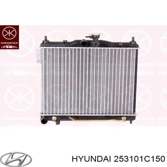 253101C150 Hyundai/Kia Radiador de esfriamento de motor