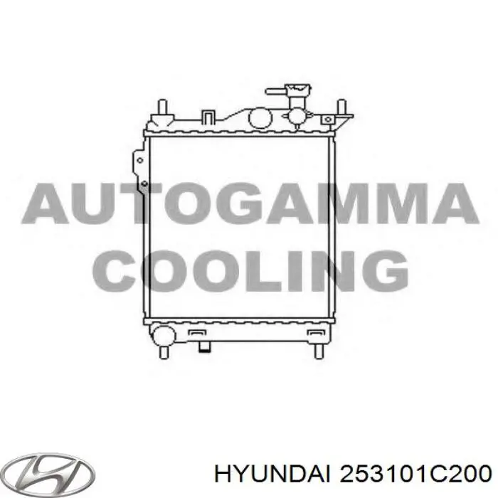 Radiador de esfriamento de motor Hyundai/Kia 253101C200 preço, a partir de 89,53 USD