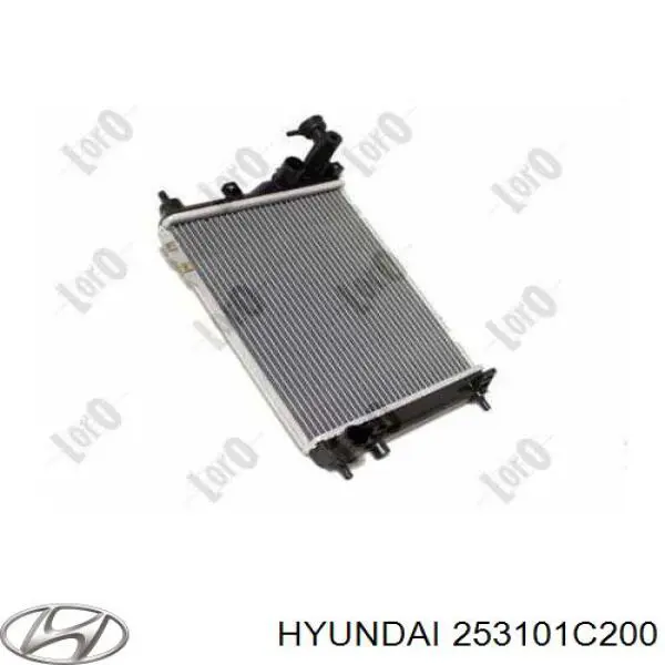 253101C200 Hyundai/Kia Radiador de esfriamento de motor