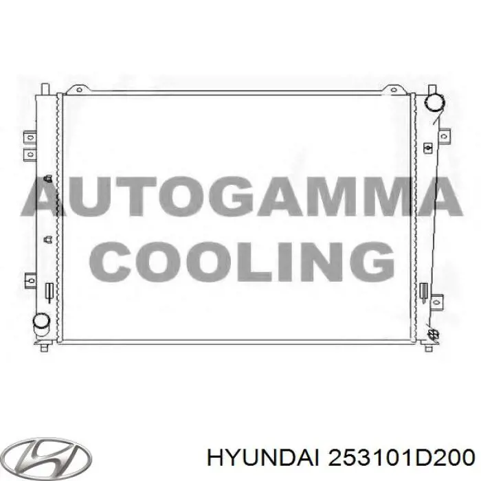 Compre 253101D200 Hyundai/Kia Radiador de esfriamento de motor