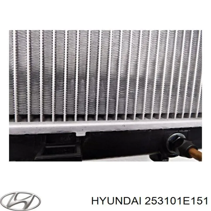Radiador de esfriamento de motor 253101E151 Hyundai/Kia
