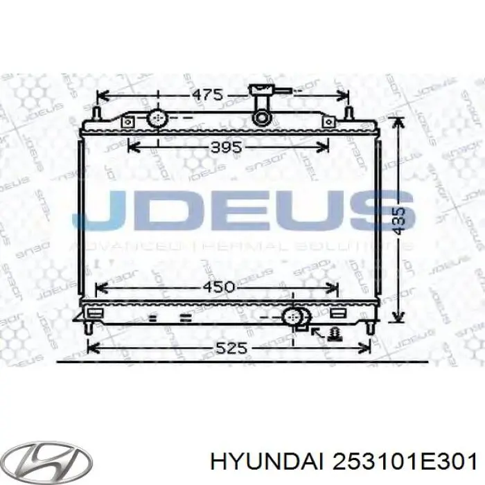 Compre 253101E301 Hyundai/Kia Radiador de esfriamento de motor