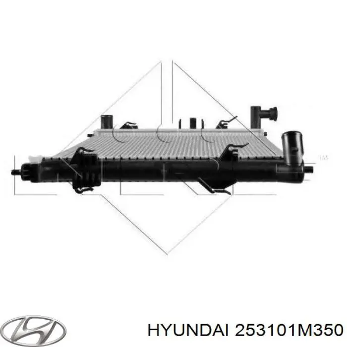 253101M350 Hyundai/Kia Radiador de esfriamento de motor