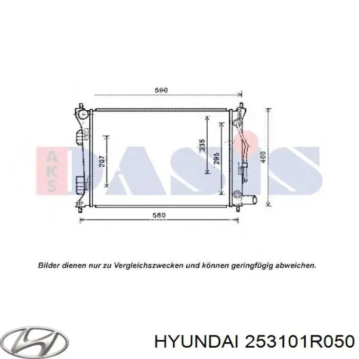 Compre 253101R050 Hyundai/Kia Radiador de esfriamento de motor