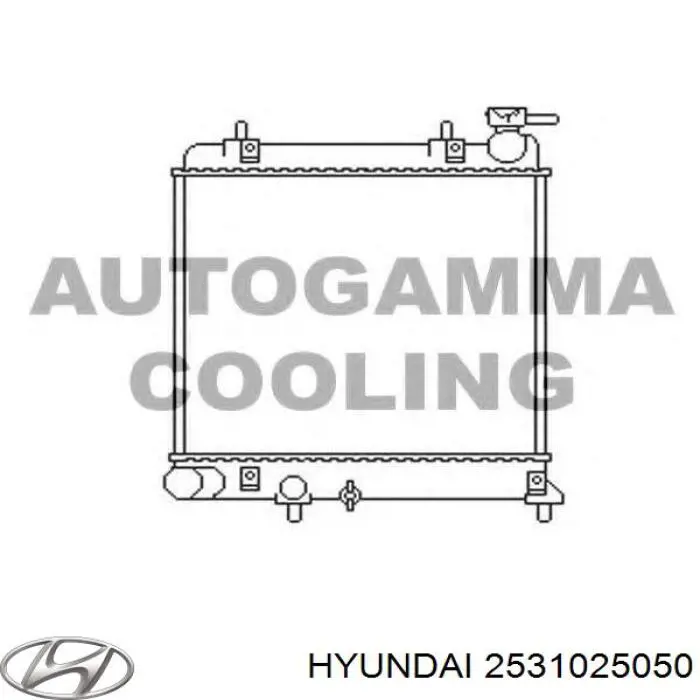 Radiador de esfriamento de motor Hyundai/Kia 2531025050 preço, a partir de 54,48 USD
