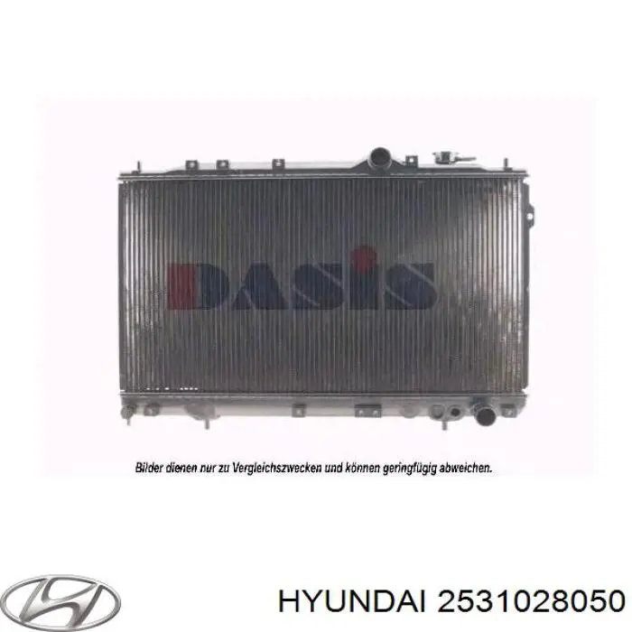 Radiador de esfriamento de motor Hyundai/Kia 2531028050 preço, a partir de 78,32 USD