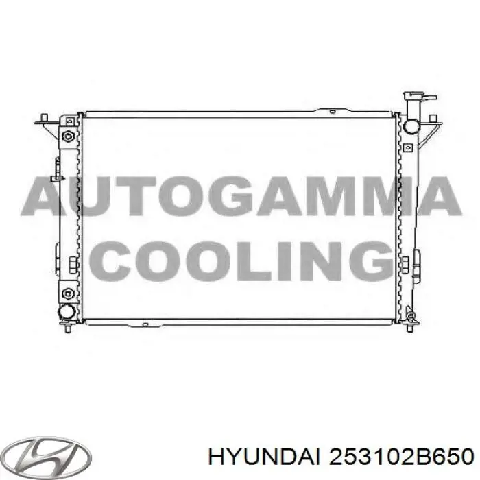 Radiador de esfriamento de motor Hyundai/Kia 253102B650 preço, a partir de 187,95 USD