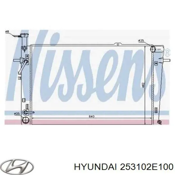 Radiador de esfriamento de motor Hyundai/Kia 253102E100 preço, a partir de 118,18 USD