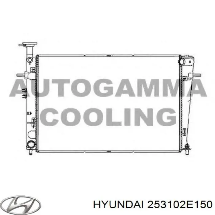 Compre 253102E150 Hyundai/Kia Radiador de esfriamento de motor