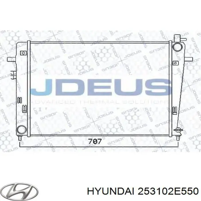 Radiador de esfriamento de motor Hyundai/Kia 253102E550 preço, a partir de 143,52 USD