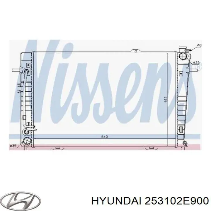 Compre 253102E900 Hyundai/Kia Radiador de esfriamento de motor