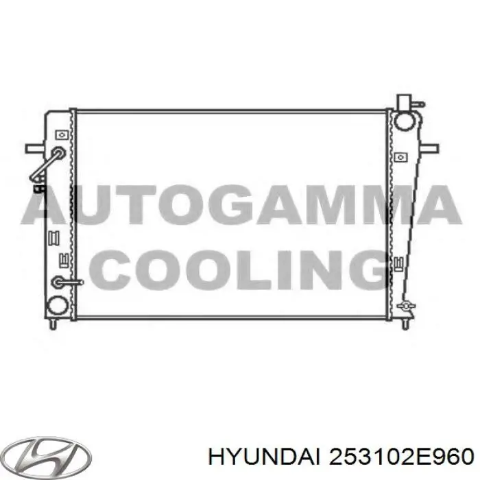 Radiador de esfriamento de motor Hyundai/Kia 253102E960 preço, a partir de 125,54 USD