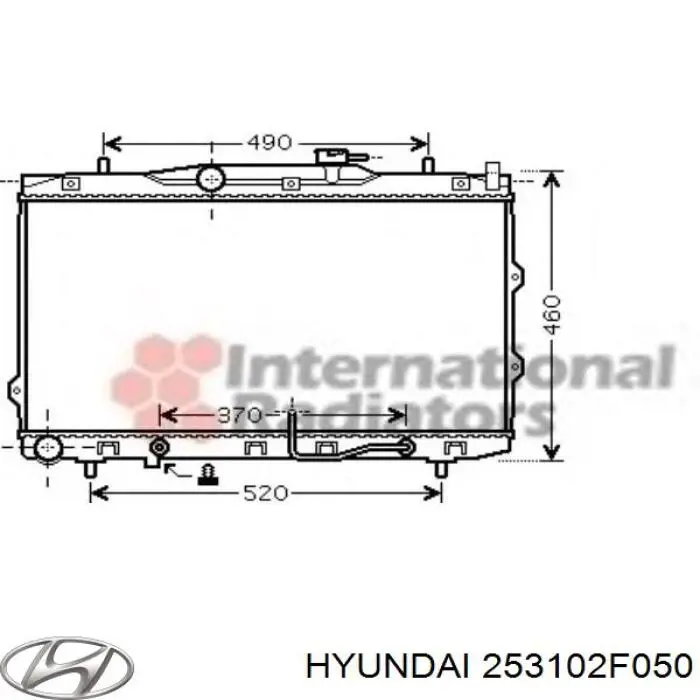 Compre 253102F050 Hyundai/Kia Radiador de esfriamento de motor