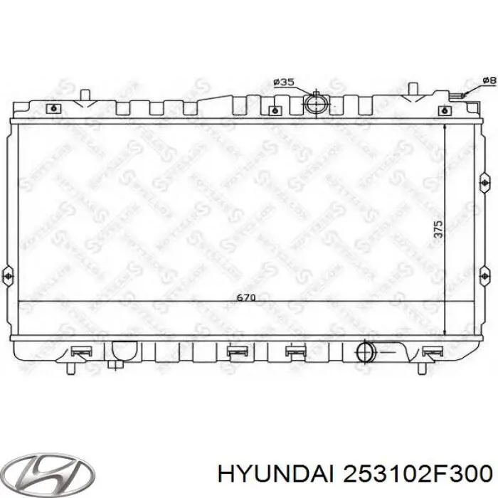 Compre 253102F300 Hyundai/Kia Radiador de esfriamento de motor