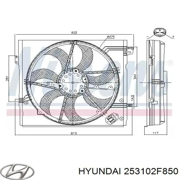 253102F900 Hyundai/Kia Radiador de esfriamento de motor