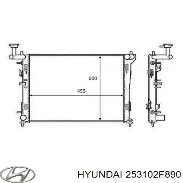 Compre 253102F890 Hyundai/Kia Radiador de esfriamento de motor